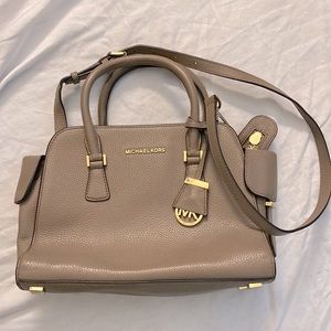 MICHAEL Michael Kors Tan Convertible Satchel Purse